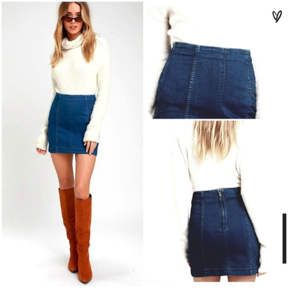 FREE PEOPLE‎ MODERN FEMME DARK WASH - Picture 1 of 1
